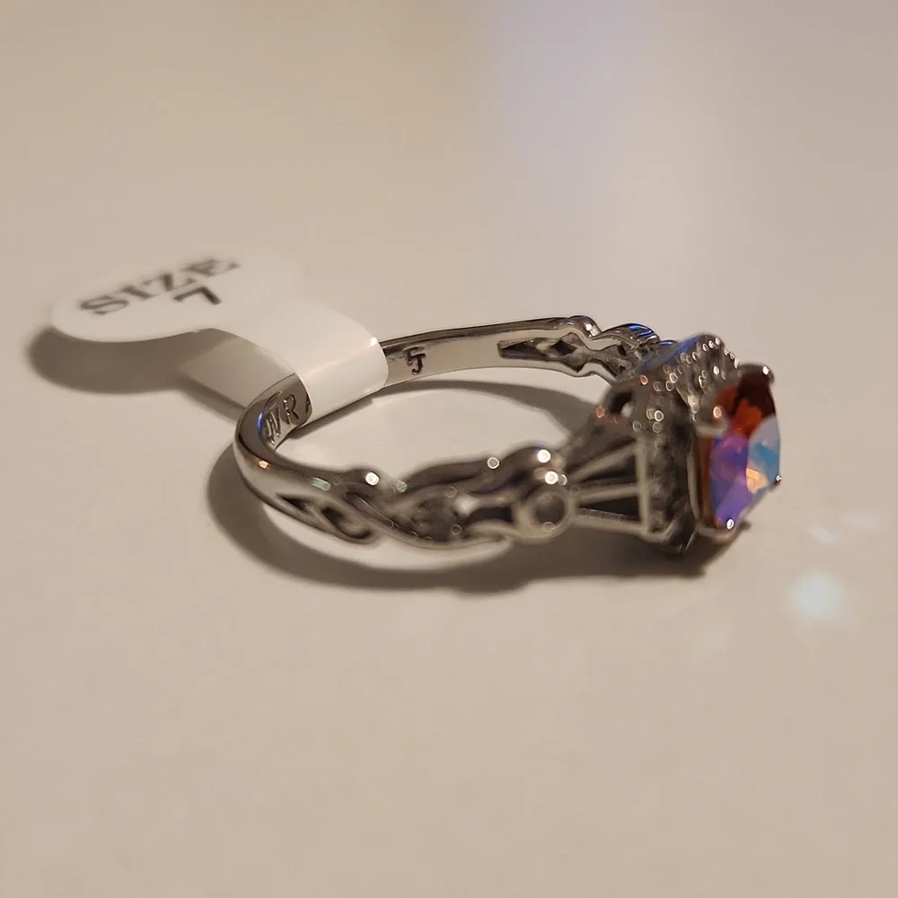 Iridescent Wrath/Mercy Ring, Sz 7 - Picture 5 of 8